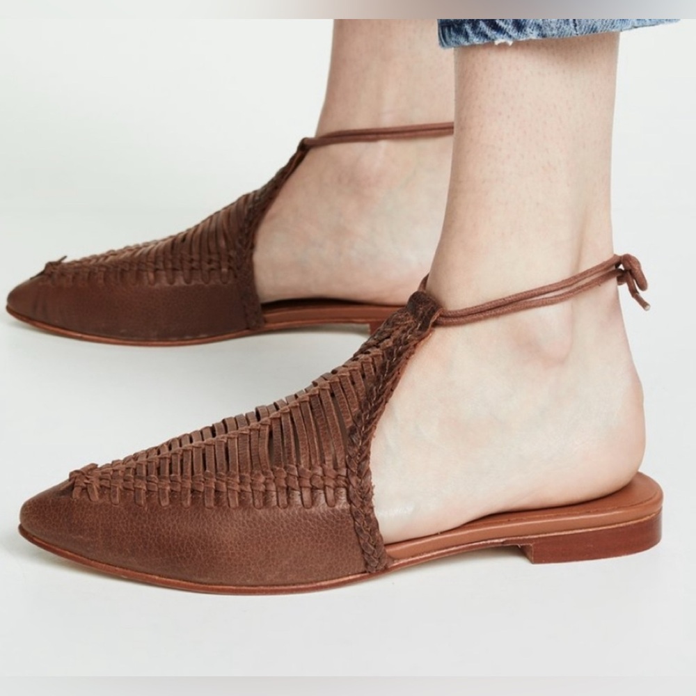 Free People Dana Woven Flat -Comes With Original Box Retails for $168.00 - Picture 3 of 8